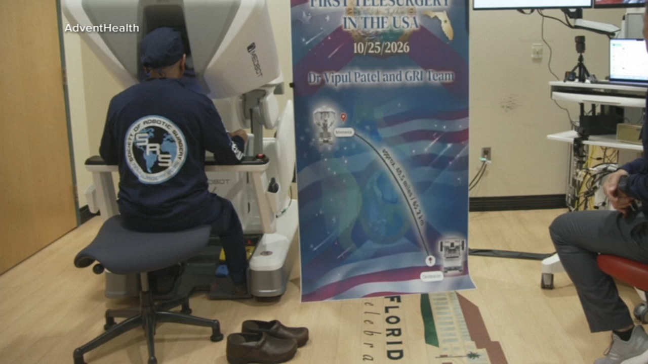 Doctor performs surgery on patient at hospital 35 miles away using robotics
       — ABC 7 Bay Area, Los Altos Health news