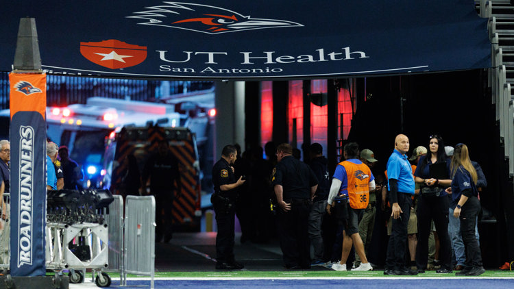 Military member dies after falling while rappelling from Alamodome's ceiling before UTSA vs. Navy game — KENS 5 (San Antonio), Los Altos Sports news