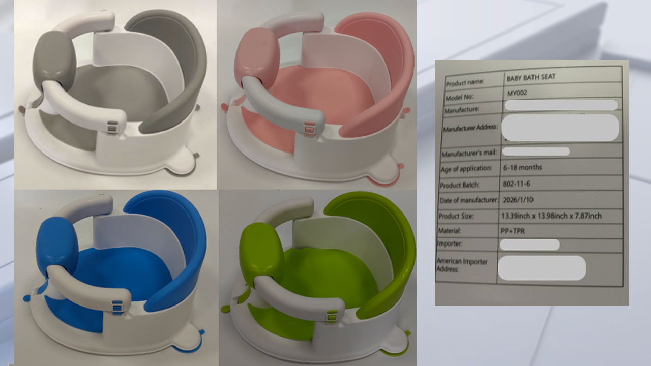 Baby bath seats sold on Amazon under recall for risk of serious injury, drowning — KTVU FOX 2 Bay Area, Los Altos Government news